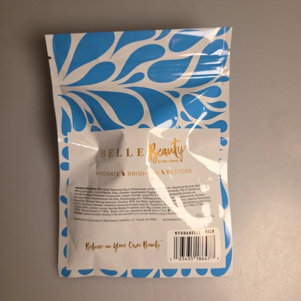 Belle‎ Beauty by Kim Gravel Hydrabelle Full Coverage Foundation Rich 1 oz